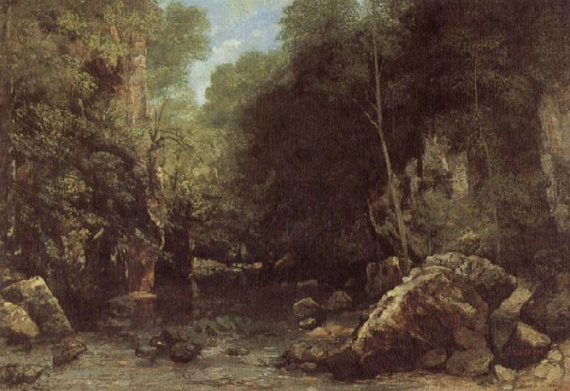 Courbet, Gustave The Shaded  stream china oil painting image